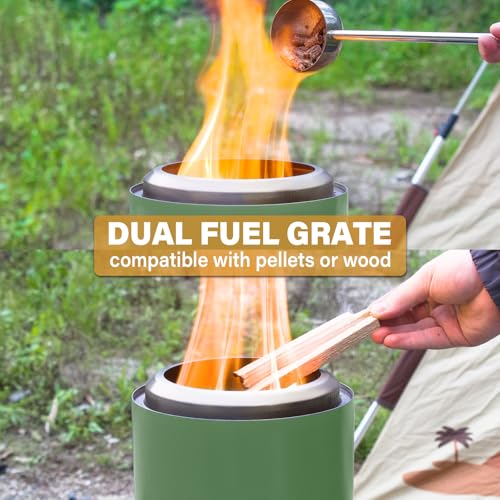 20 inch Smokeless Firepit Outdoor with Carry Bag I976833