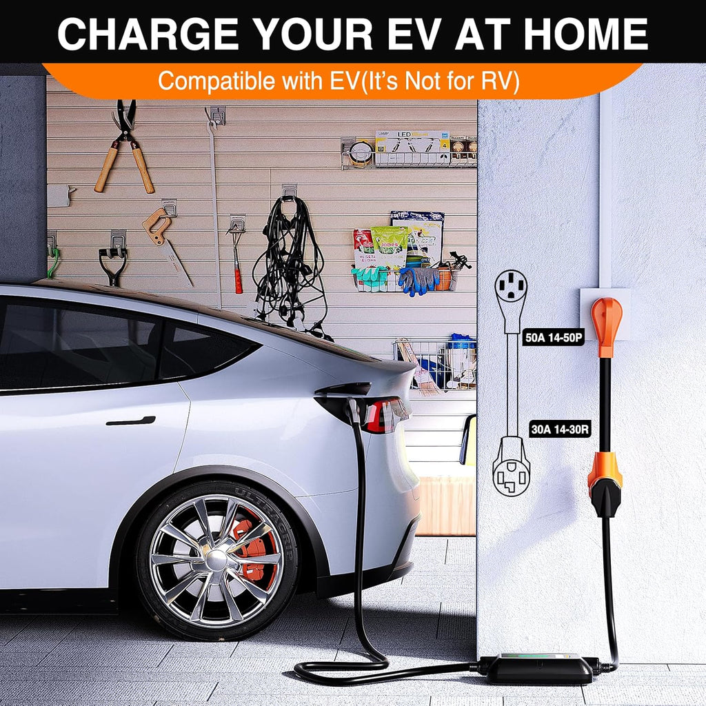 EV Dryer Charger Adapter Cord 50 Amp to 30 Amp 4 Prong T37318