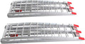 7.5ft 2Pcs Aluminum Loading Ramps for Lawnmower ATV UTV Truck Folding Ramps with Support Legs &Load Straps,Folding Ramps Motorcycle, Solid Ramps for every day use.