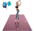 Premium Large Yoga Mat 72"x 48"x 9mm, Feel Free to Move, Non-Slip, Extra Wide and Thick Exercise Mats for Home Gym Workout, High Resilience, Ultra Comfortable Big Mat for Men and Women Fitness, Eco-friendly, Barefoot Only, Black