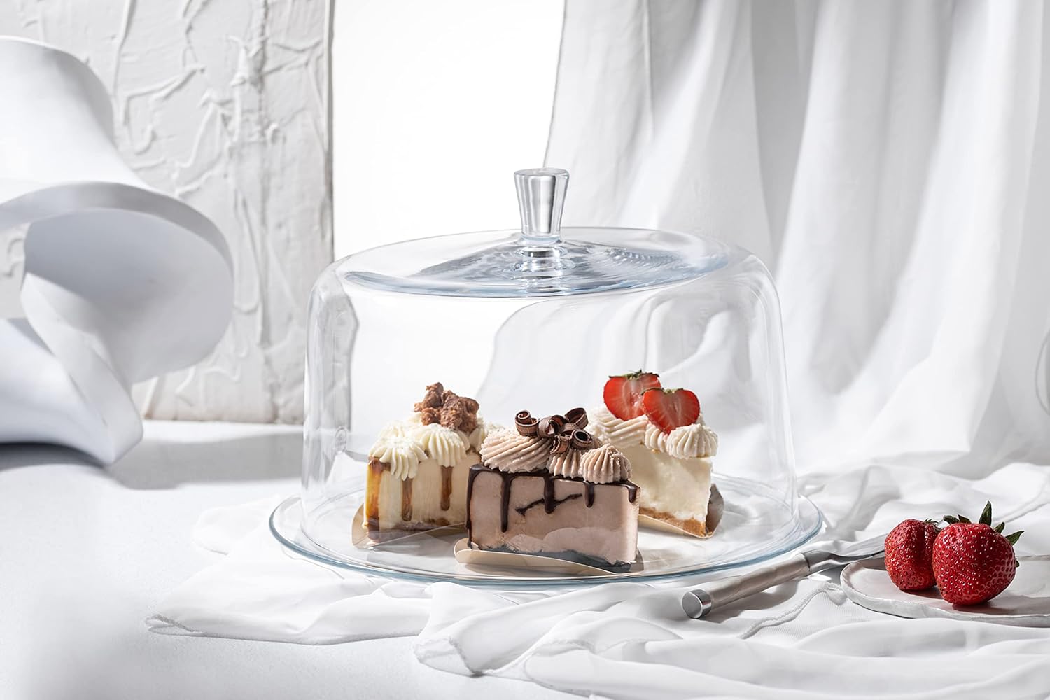 Glass Cake Dome 11.5" Diameter N112