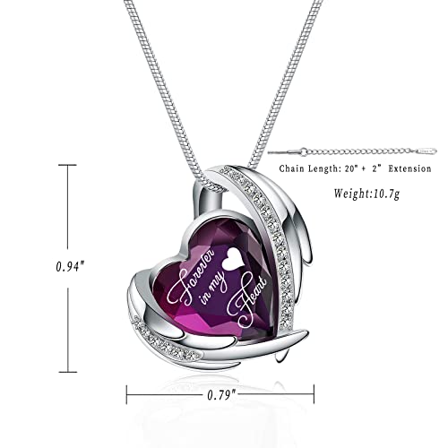 Crystal Cremation Urn Necklace for Ashes, Stainless Steel Memorial Pendant with Filling Kit K839