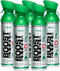 Boost Oxygen Supplemental Oxygen to Go | All-Natural Respiratory Support for Health, Wellness, Performance, Recovery and Altitude, 10 Liter Canister, Natural, 5-Pack
