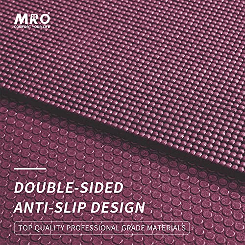 Large Yoga Mat 72"x 48"x 9mm Non-Slip Extra Wide for Home Gym U1025