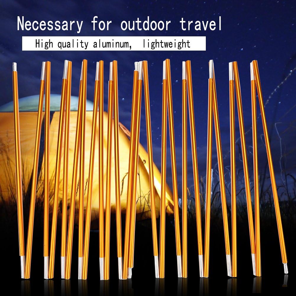 Tent Pole Repair Kit, 24 Sections Aluminum Alloy for Outdoor Camping Z523