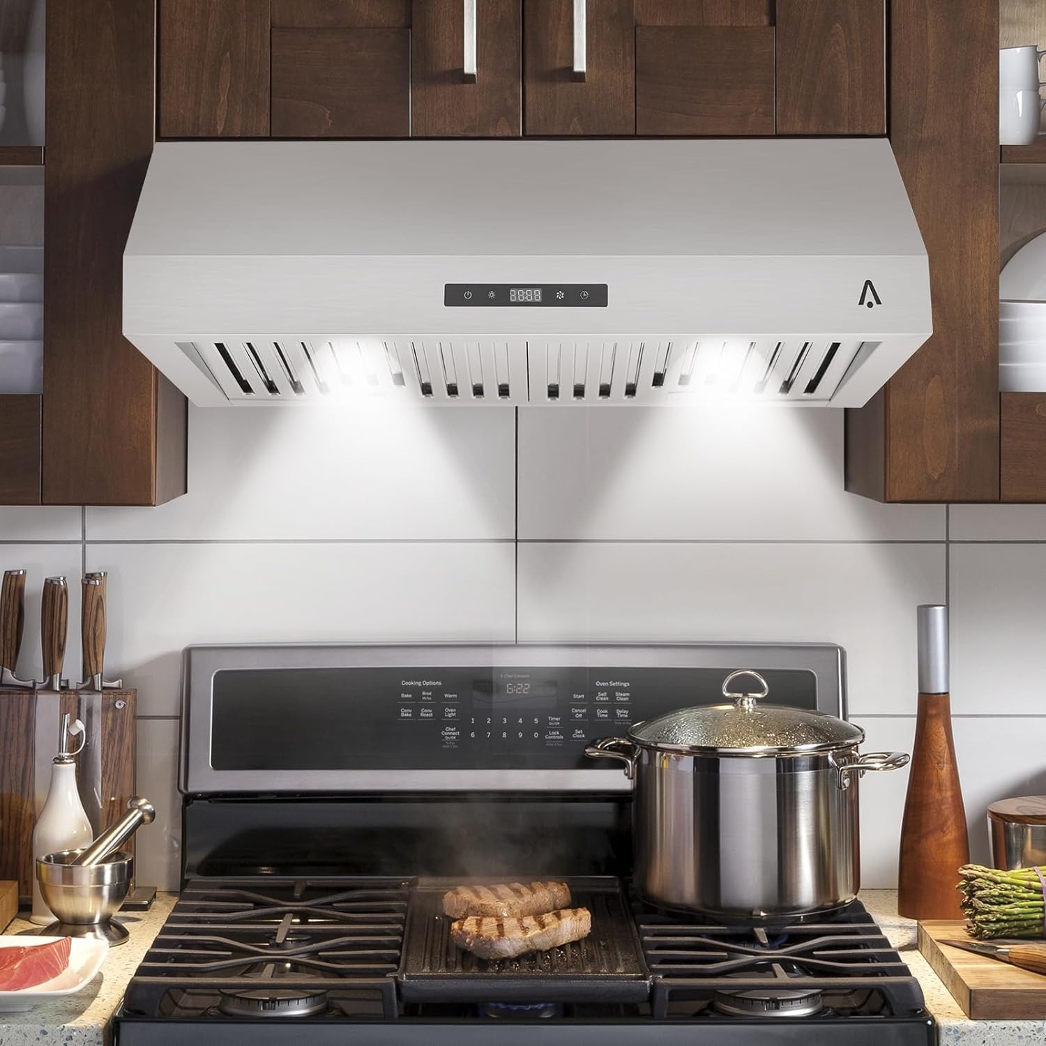 Stainless Steel 30 Inch Under Cabinet Range Hood with 3-Speed Exhaust Fan X705150