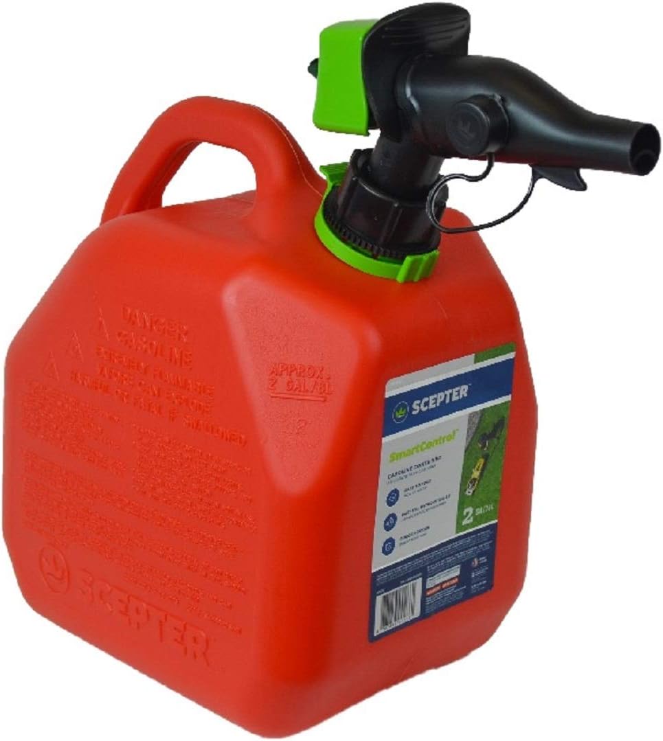 Scepter FR1G201 SmartControl Gas Can, 2 Gallon, Red