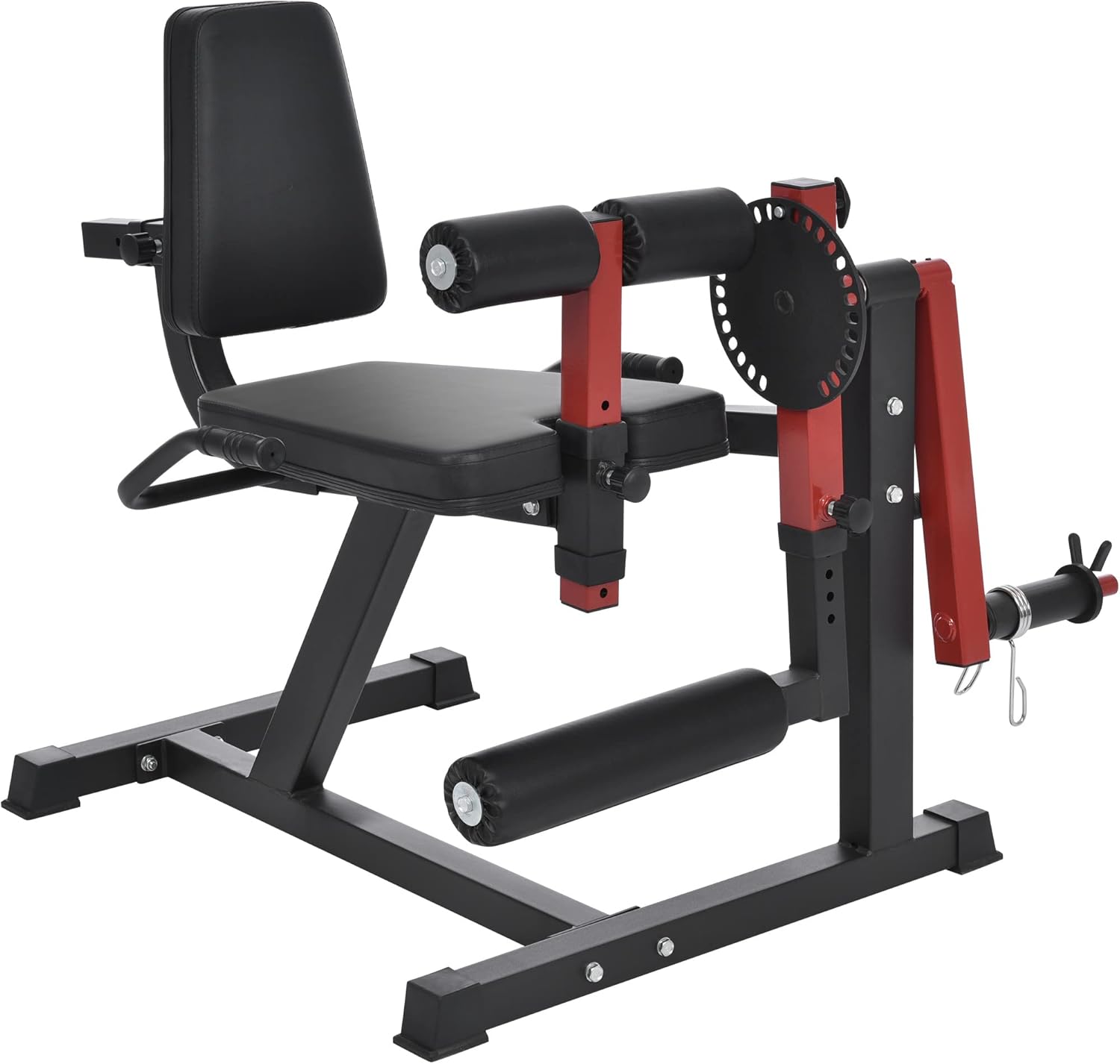 Leg Extension and Curl Machine - Leg Exercise Machine with Adjustable Seat Backrest and Rotary Leg Extenstion, Adjustable Leg Curl for Home Gym Hamstring Workout and Quadriceps Exercises