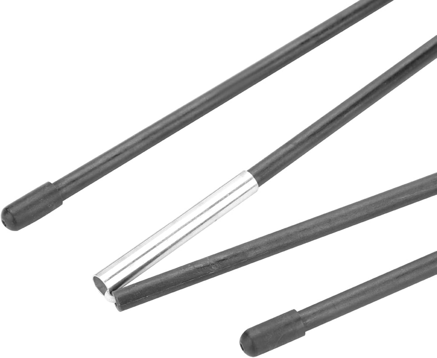 Tent Replacement Support Poles 7mm Fiberglass, 4-Section Collapsible E694