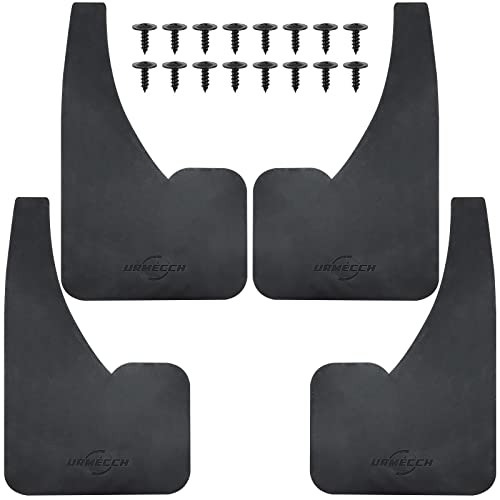 Rubber Mud Flaps with Fastener Clips for Car SUV Van (4 Pack) T931