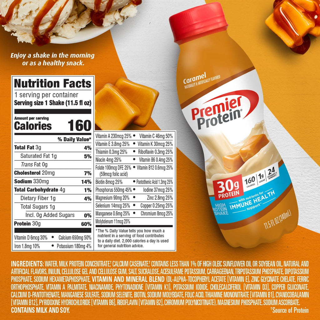 Caramel Protein Shake, 30g Protein, 11.5 fl oz J3421