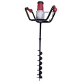 Post Hole Digger, 1500W Electric Post Hole Auger Earth Auger Digging Drill Digging Machine with 4" Digging Auger Bit and Extension Bar Set for Planting, Trenching in Garden