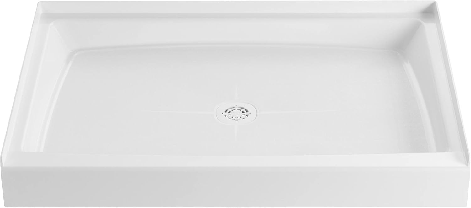 PROFLO PFSB4832WH PROFLO PFSB4832 Morenci 48" x 32" Rectangular Shower Base with Single Threshold and Center Drain