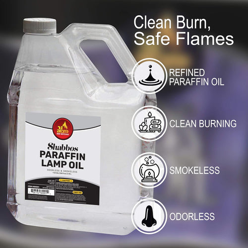1 Gallon Paraffin Lamp Oil - Smokeless, Odorless, Clean Burning Z5135