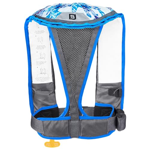 Inflatable PFD Life Jacket for Adults, Automatic/Manual J952