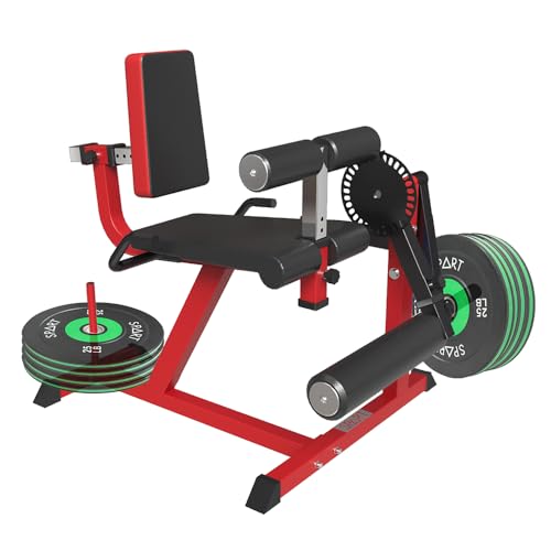 SPART Leg Extension and Leg Curl Machine, Adjustable Plate Loaded Lower Body Special Leg Machine, Leg Rotary Extension Exercise Bench for Thigh, Waist, Quads and Hamstrings, 660LB Commercial Rated
