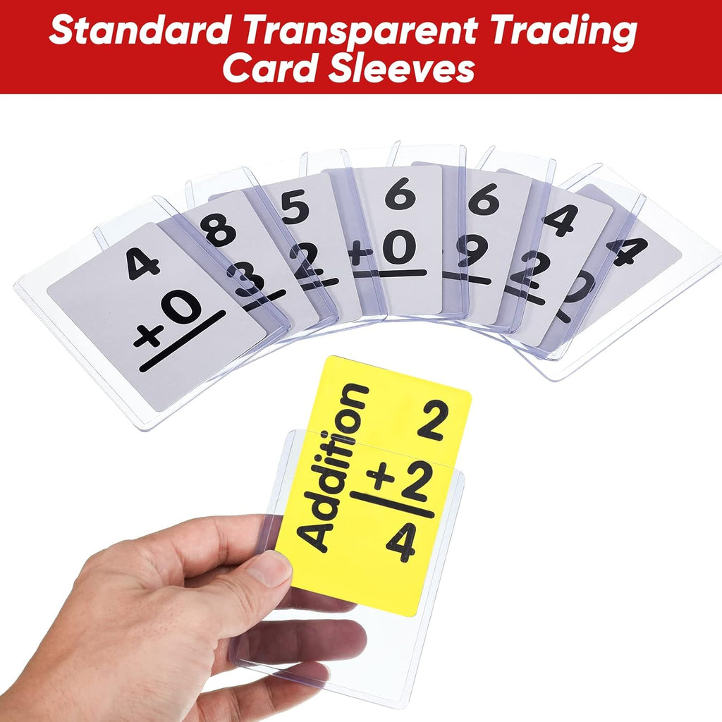 400 Clear Plastic Card Sleeves 3x4 Inches for Trading Cards D472309