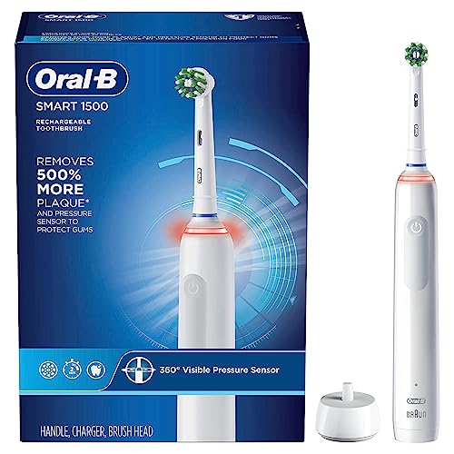 Oral-B Smart 1500 Electric Power Rechargeable Battery Toothbrush, Blue