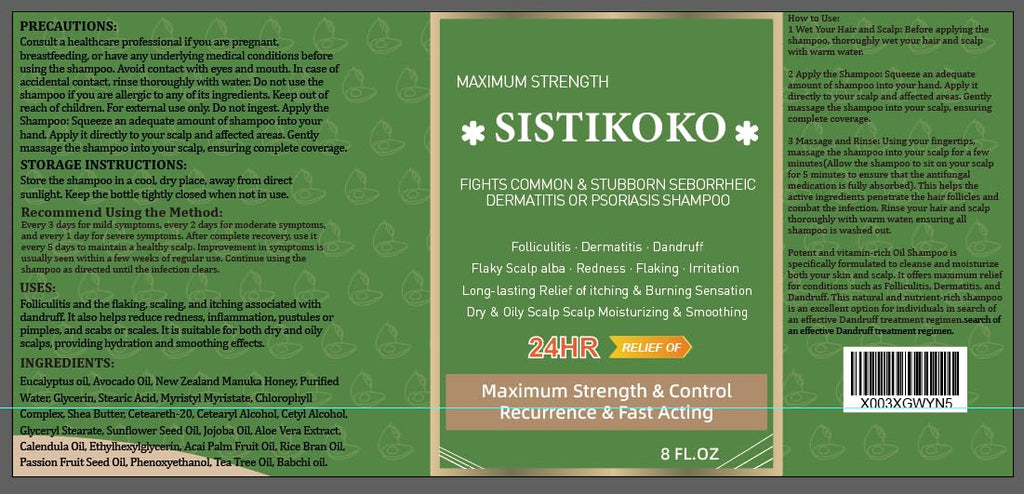 Folliculitis and Dandruff Shampoo for Itchy Scalp I698016