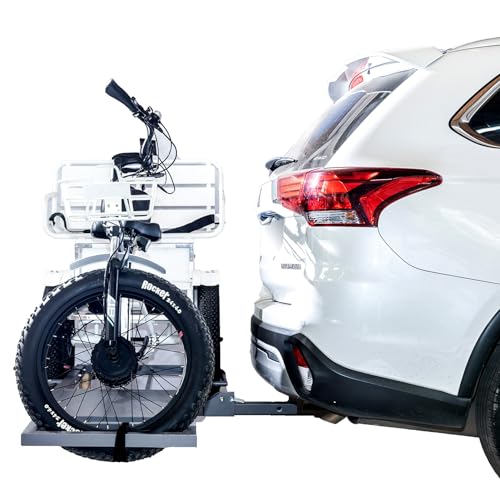 Hitch Rack for Fat Tire Electric Trike, 2-Inch Receiver Carrier Y8298