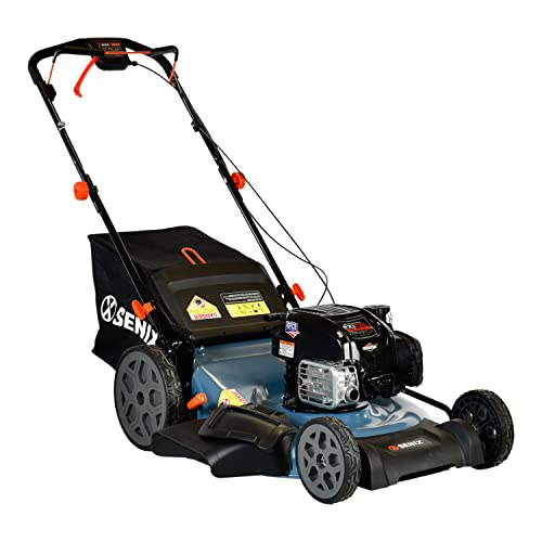 22-Inch Self Propelled Gas Lawn Mower with 163 cc Engine, 3-in-1 Rear Wheel Drive J60279