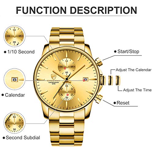 Men's Stainless Steel Chronograph Quartz Watch L994