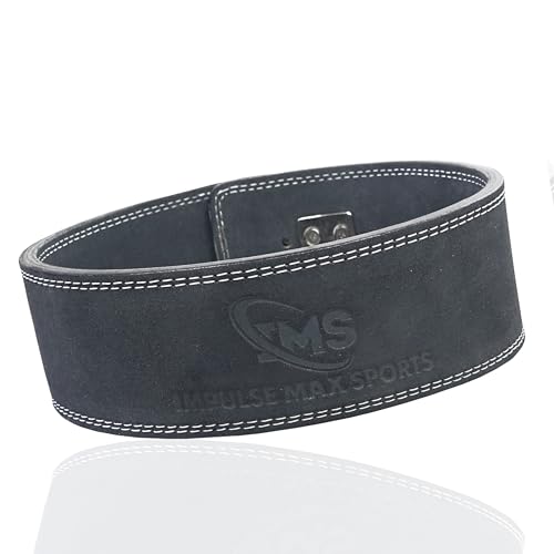 10mm Leather Weightlifting Belt for Powerlifting and Lower Back Support M72169