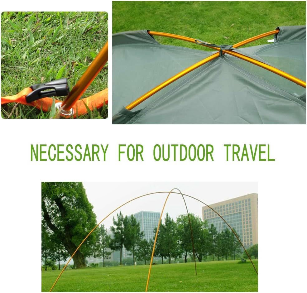 Tent Pole Repair Kit, 24 Sections Aluminum Alloy for Outdoor Camping Z523