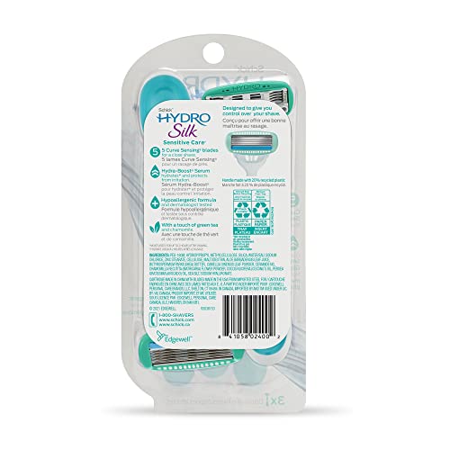 Women's Sensitive Skin Razor with 2 Moisturizing Blade Refills Z742174