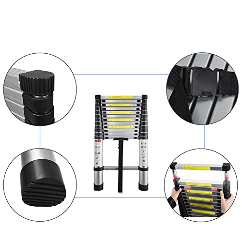 Aluminum Extendable Ladder, 330 lbs Capacity, 10.5FT G2469