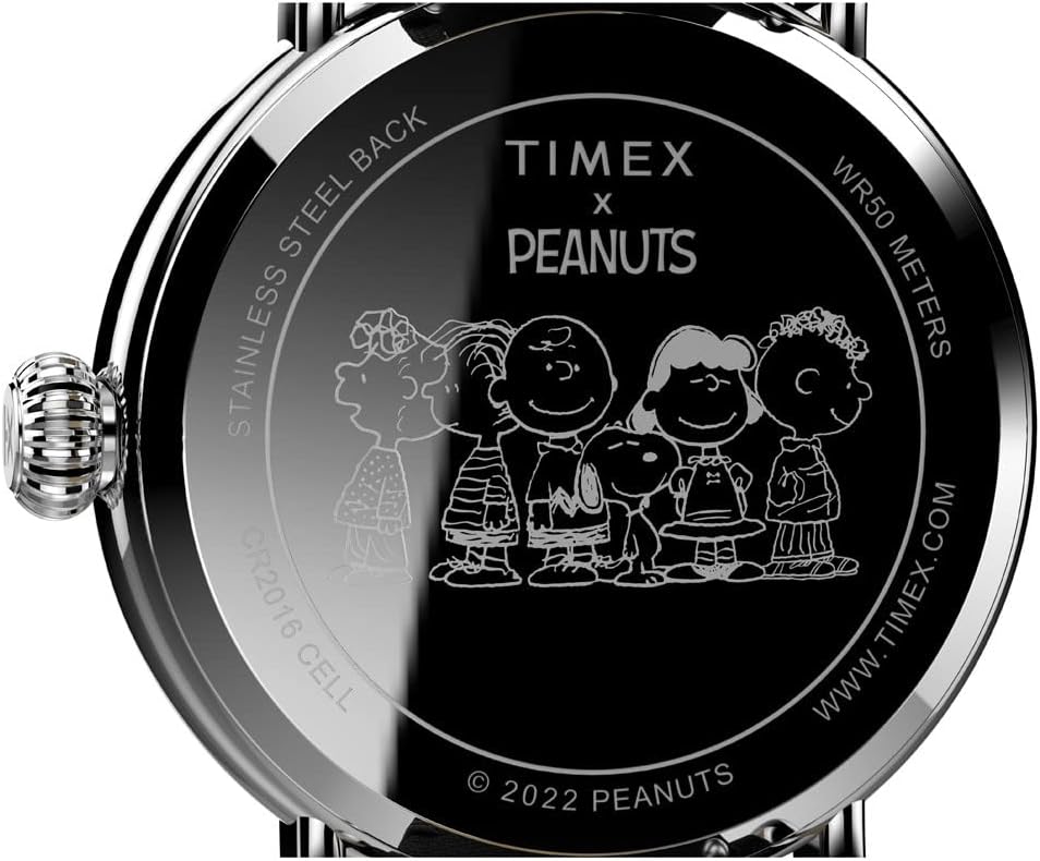 Snoopy Rainbow 40mm Leather Strap Watch N26408