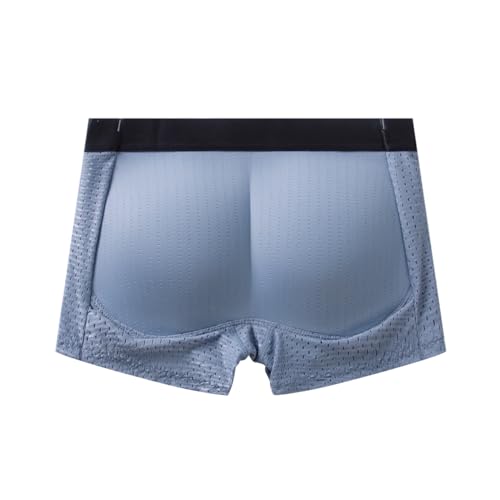Men's Mesh Shapewear Boxer Briefs with Butt Enhancing Pads W939