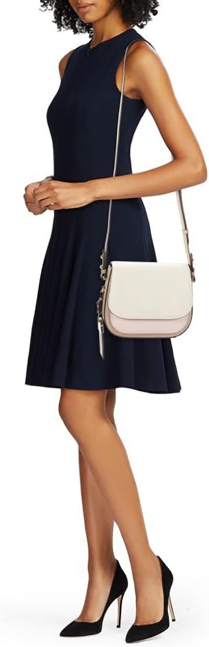 Leather Crossbody Bag, Marshmallow Multi O130