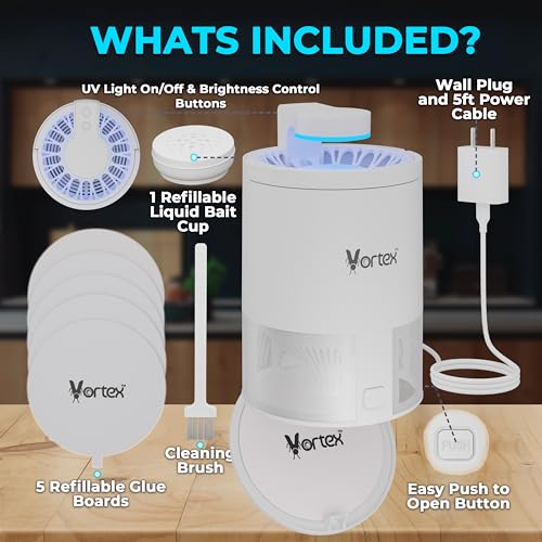 Indoor Insect Trap for Fruit Flies, Gnats, Mosquitoes, Moths Z866394