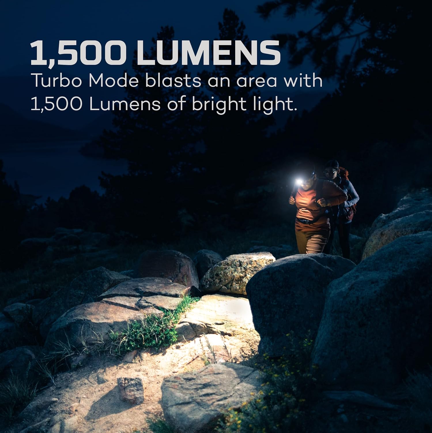 USB Rechargeable 12000 Lumen Flashlight and 1500 Lumen Headlamp for Camping Hiking I299268
