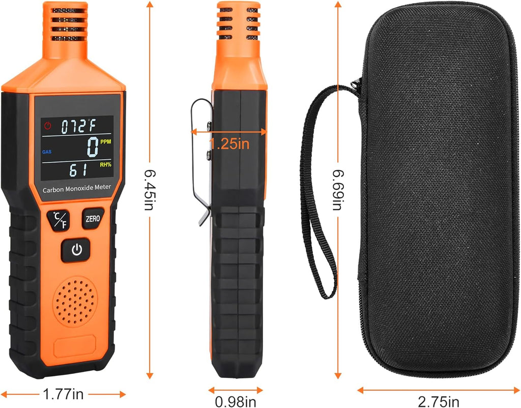 Portable Carbon Monoxide Detector with Temperature and Humidity Display N191144