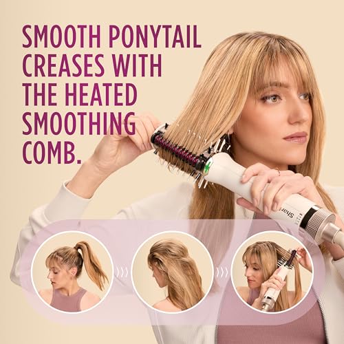 Heated Comb and Blow Dryer Brush with Heat Resistant Storage Bag W7566
