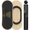Sportneer Balance Board - 7 Modes Wobble Board with Adjustable Stoppers - Exercise Balancing Stability Trainer for Improve Balance, Surf Trainer & Physical Therapy - Roller and 2.8'' Ball Included