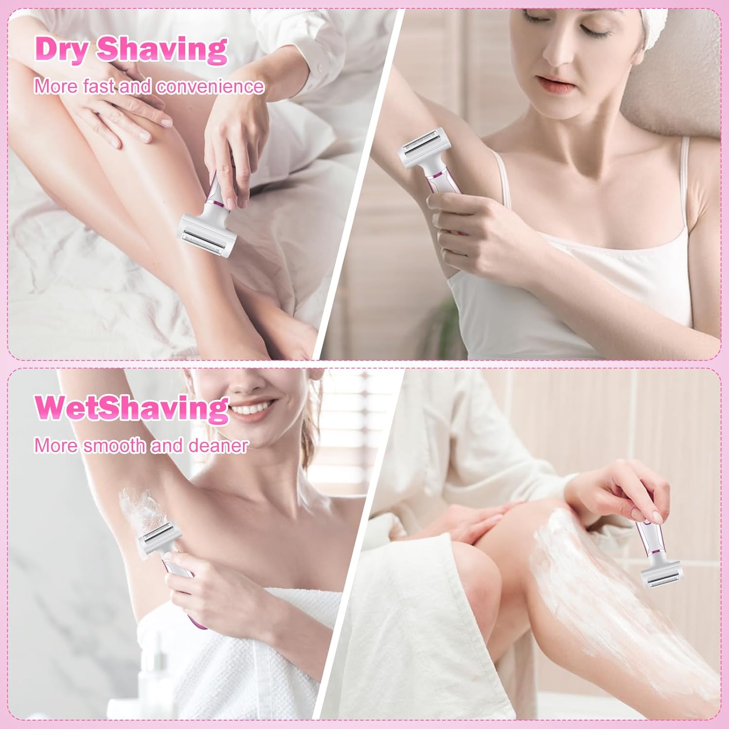 4 in 1 Electric Shaver and Trimmer for Women Facial Body Hair Removal S680881
