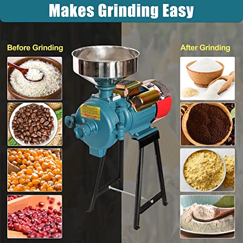 Electric Grain Mill Grinder 3000W for Cereals Corn Wheat D225148