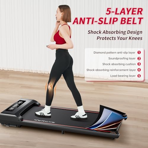 Walking Pad Under Desk Treadmill with Remote Control, Portable for Home Office G704