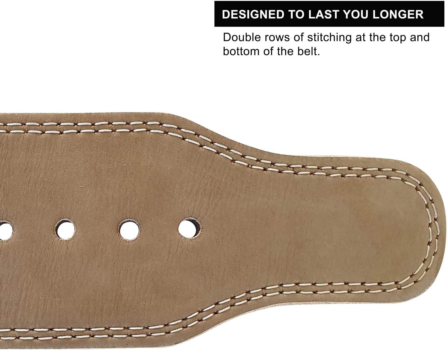 Weight Lifting Belt - 4 Inch Wide - 10mm - Single Prong - Vegetable Tanned Leather G901
