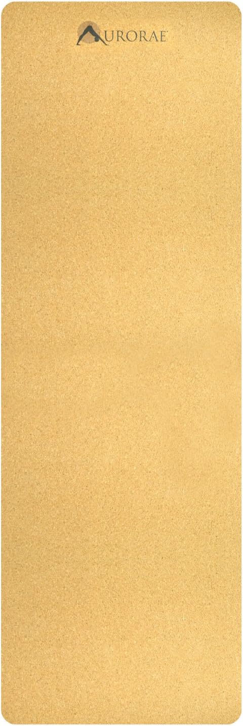 Natural Cork/Rubber Yoga Mat, 5mm Thick, Anti-Tear H119325