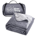 EverSnug Sherpa Waterproof Camping Blanket - Extra Thick and Warm, Large Sherpa Fleece Outdoor Blanket for Camping, Picnics, Beaches, Stadiums, Pets - Washable and Windproof for Cold Weather (Blue)