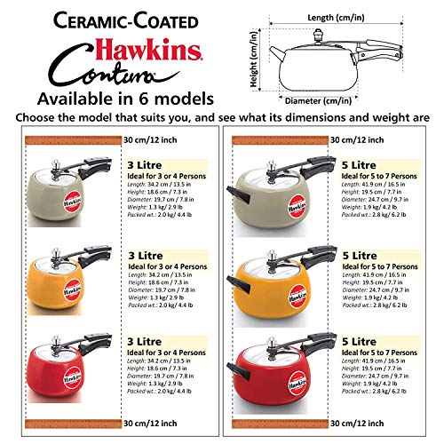 Pressure Cooker, 5 L, Red Y6881