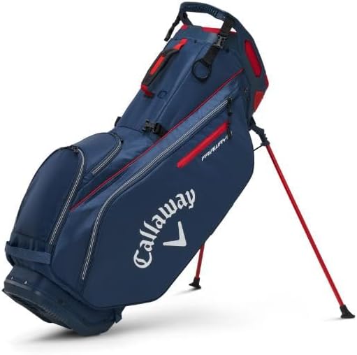 Callaway Golf 2022 Fairway 14 Stand Bag, Navy/Red/White Color