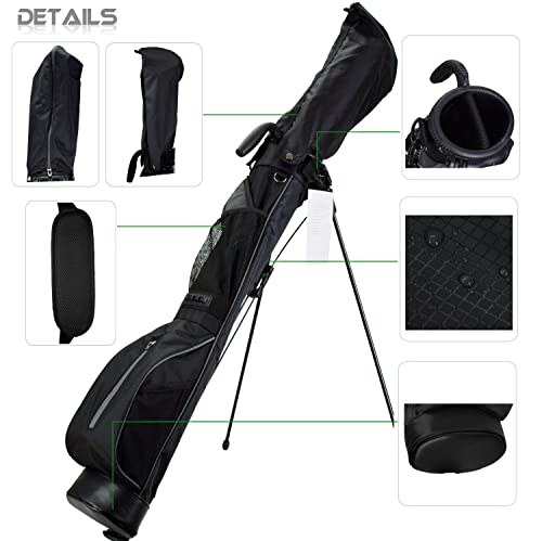 Lightweight Mini Golf Stand Bag with Rain Cover and Padded Shoulder Strap T98816