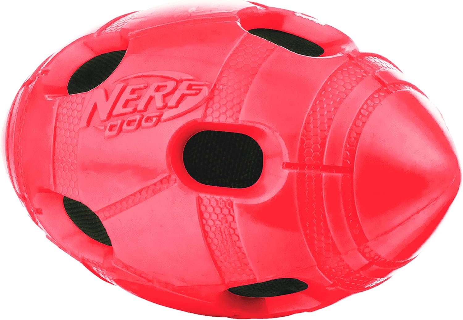 Rubber Football Dog Toy with Squeaker, 6 Inch, for Medium/Large Breeds K88639