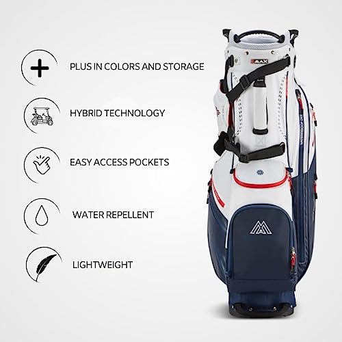 Hybrid Golf Cart Bag with Waterproof Pockets and Sturdy Leg Locks U4940