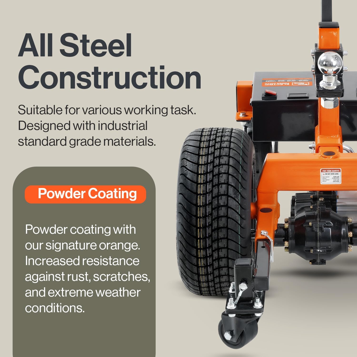Electric Trailer Dolly 7500lbs Max Weight, All-Terrain Wheels for RVs and Campers L37005
